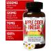 Apple Cider Vinegar Capsules with Ginger, Papaya & Chamomile | 1390mg | Digestion, Energy & Immunity Support | Relieves Gas & Bloating | Non-GMO Natural Formula | 90 Capsules - Buy Online on GoSupps.com
