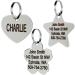 Personalized Stainless Steel Pet ID Tag for Dogs and Cats - Front and Back Engraving - Bone, Round, Heart, Bow Tie Shapes - Small and Large Sizes (1 Pack) - Buy Online on GoSupps.com