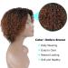 Short Ombre Kinky Curly Wig for Black Women - Glueless Human Hair Wig with Bangs - Buy Online on GoSupps.com