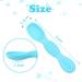 Vicloon Baby Fork and Spoon Set - 2Pcs Silicone Self Feeding Utensil for Infant/Toddler - Easy Grip Toddler Cutlery Kit in Blue - Buy Online on GoSupps.com