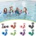 2PCS Blue Water Aerobic Dumbbells Set for Pool Workouts | Aqua Fitness Barbells for Weight Loss | 5.9''x10.63 - Buy Online on GoSupps.com