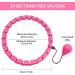 Smart Weighted Hoola Exercise Hoop | Abdomen Fitness & Weight Loss Massage | Adjustable Size for Adults & Kids | Violet - Buy Online on GoSupps.com