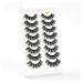 UAMOU 5/50 Boxes Russian Strip Lashes DD Curl Lashes 8 pairs 3D Mink Eyelashes Natural Fluffy False Eyelashes Extension Cheerfully (Color : 8Pairs G887 Size : 5 Boxes)