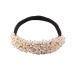 Gokame hair knot shaper with rhinestones for bun magical hair styling hair accessories ballet knot ponytail tie (white)