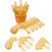 Tovinanna 4-Piece Resin Massage Comb Set | Acupuncture & Gua Sha Tools | Scalp & Facial Massager for Deep Relaxation | International Shipping Available - Buy Online on GoSupps.com
