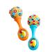 Fisher-Price Maracas, Set Of 2 Newborn Toys, Blue And Orange, Rattle 'N Rock Maracas, Baby Toys For Ages 0-6 Months Blue/Orange Rattle