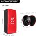 Odoland 2-in-1 Boxing Kick Pack Set - Punching Mitts & Focus Pads for MMA Training - Black/Red - Buy Online on GoSupps.com
