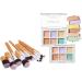 PhantomSky Professional Makeup Colour Correcting Palette Set of 2 Colour Concealer Makeup Palette with 11 Piece Essential Face Brushes 6 Shades Creamy Blendable Texture Waterproof Cosmetics Cream Palettebrushset-114 - Buy Online on GoSupps.com