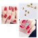 Frcolor 120 Pcs Rose Gold Nail Art Studs - 3D DIY Nail Charms & Decorations | Mixed Metallic Rivets & Shapes - Buy Online on GoSupps.com