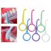 Sunolkia 6 pieces of invisible tooth-aligner-distance tool Aligner Removal Tool for Mundhygiene orthodontic braces extractor 6 colors (colorful)