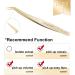 Buy Nagaraku Professional Precision Tweezers for Eyelash Extensions - Gold Straight & Curved - Lightweight Stainless Steel - Easy Fan - N-02-2 & N-03-2 | International Shipping - Buy Online on GoSupps.com