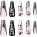 24x Long Coffin False Nails Halloween Skull Wearable French Ballerinas Fake Nails Press On Full Cover Manicure Nail Tips - Buy Online on GoSupps.com