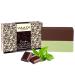 Vaadi Herbals Chocolate & Mint Bar Soap - Handmade Natural Herbal Soap - Deep Moisturizing Therapy - 100% Pure Essential Oils - Pack of 3 (8 Oz) - International Shipping Available - Buy Online on GoSupps.com