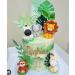jncakes Animals Cake Topper Birthday Party Decoration Edible Great for Kids Boy Girl First Birthday Christening Baby Shower Easy to Use Giraffe Elephant Lion Jungle - Buy Online on GoSupps.com