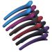 BMAMBAS Hair Clips for Styling Salon Sectioning Non-Slip Colorful Plastic Duckbill Alligator Hair Barrettes Pins for Thick and Thin Hair (12PCS COLORED)