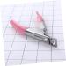 Housoutil Coffin Nail Acrylic Nail Tool Nail Trimmers Nail Scissors Nail Art Scissors Nail Clippers Silver Wigs for Women Nails Tools Nail Tool False Nail Tip Clipper U-cut Manicure medium Rosy - Buy Online on GoSupps.com