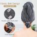 Sunland Microfiber Hair Towel for Women - Super Absorbent & Quick Drying Hair Turban Large 61x109cm in Gray - Buy Online on GoSupps.com