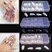 Morechioce 100 Pcs Transparent Half Cover Fingernails - DIY Nail Art Tips for Women | Artificial Nail Tips with Box - Buy Online on GoSupps.com