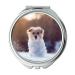 Yanteng Mirror Pocket Mirror Funny Dog Pocket Mirror 1 X 2X Magnification