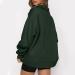 Beppter Women's Christmas Oversized Quarter Zip Hoodie - Y2K Fall Sweater in Green - XX-Large - Buy Online on GoSupps.com