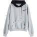 Bigfanshu Womens Tops Casual Long Sleeve Pouch Pocket Pullover Hoodie Top Blouse Gray - Buy Online on GoSupps.com