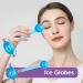 Cryo Ice Roller for Face & Eyes with Cooling Globes - Facial Massager for Puffiness & Migraine Relief - Skin Care Tool for Women and Men - Blue - Buy Online on GoSupps.com