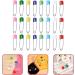 iplusmile 500 Pcs Safety Pin Diaper Set - Baby Nappy Hijab Pin with Plastic Head - Girl Scout Towel Bibs Fastener - Colorful Steel Toddler Child Pins 5.4x1cm - Buy Online on GoSupps.com