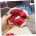 Beavorty 1Pc Christmas hair tie xmas elastic hair rope christmas seasons scrunchies christmas ponytail holders xmas scrunchies with bell holiday hair ties child coral fleece trumpet manual - Buy Online on GoSupps.com