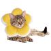 Cat Medical Recovery Collar, Soft Flower Cat Cone Collar After Surgery, Anti-Bite Scratch Adjustable Stop Licking E Collar, Breathable Waterproof Elizabethan Collar for Cat Kitten Puppy, Cat Pillow S Yellow