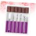 POPETPOP 1 Set Nail Gel Electrical Tools Acrylic Nail Tools Pedicure Bits Nail Art Equipment Nail Drill Heads Nail Drill Bits 5 Piece Set Grinding Head Nail File Brightener Purple Grid 4.50X0.30X0.30CM Purple - Buy Online on GoSupps.com