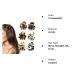 Cobahom 6Pcs Small Hair Clips - Tortoiseshell Leopard Mini Jaw Clips for Women and Girls - Buy Online on GoSupps.com