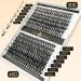 U&A ROYAL Eyelash Extension Kit - 280pcs Individual Lash Clusters 30D & 40D Curl - Complete At-Home Application Set with Bond Seal Tweezers & Remover - Buy Online on GoSupps.com