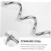 Angoily 3-Piece Dog Coupling Ground Anchor - Chrome Plated Metal Pet Tie Set (42x8.5x4cm) - Durable Silver Pet Accessories - Buy Online on GoSupps.com