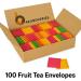  AB.GROCERIES 100 Wrapped Tea Bags - Large Selection of Classic Black Fruit Decaffeinated Green Herbs Healthy & Caffeine-Free Popular Flavor Blends (Fruit Tea 100 Pack - Buy Online on GoSupps.com
