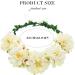 Zoestar Light Up Flower Headband Bridal Crown Headbands LED Floral Wreath Headpiece Luminous Festival Party Hair Accessories for Women and Girls (White) - Buy Online on GoSupps.com