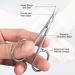 ANRUI Professional Stainless Cuticle Scissors - Deadskin Cutter for Fingernail, Toenail, Eyebrow & Eyelash Grooming - Silver - Buy Online on GoSupps.com