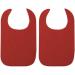 Adult Bibs for Elderly 2pcs Washable Feeding Adult Bib with Crumb Catcher Clothing Protectors for Adult Elderly and Disabled Red