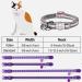 Taglory Reflective Cat Collar with Safety Clasp & Bell - Adjustable 2-Pack for Kittens & Cats (19-32cm Purple) - Safe & Stylish - Buy Online on GoSupps.com