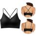 Shop Seamless Wireless Women's Bras | Comfortable Adjustable V-Neck Bralettes & Padded Bras for Everyday & Fitness - Black XL - Buy Online on GoSupps.com
