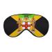 Jamaican Coat of Arms Flag Funny Eye Mask Soft Blindfold Cover Night Eyeshade with Adjustable Strap for Sleeping Travel