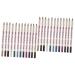 FOMIYES 24 Pcs Black Eye Shadow Brown Eyeshadow Colour Pencils Eyeliner Pen Set Wooden Pen Water Proof Miss 1 count (Pack of 1) As Shownx2pcs