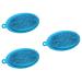 Magiclulu children's tools 3 pieces of silicone hair brush made of silicone highlighting cap cleaning brush swimwear for adult children silicone shower brush tub massage brush