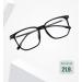 Square TR90 Blue Light Blocking Glasses for Men & Women - UV Protection Computer & Reading Glasses in Black & Rose Gold - 43mm - Buy Online on GoSupps.com