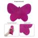 Silicone Makeup Brush Cleaner Mat - Big Size Portable Scrubber for Cosmetic Brushes - Rose Red - Buy Online on GoSupps.com