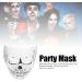 Skull Mask Scary Resin Horror Costume Party Mask for Festive Decorations Adjustable Strap Reusable Easy to Christmas Halloween Carnival Easter Resin Approx. 20.7 - Buy Online on GoSupps.com
