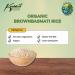 ORGANIC Premium non-GMO Brown basmati Rice (5kg) 100% Natural no Additives or Preservatives Vegan Baking & Cooking healthy & safe option for Vegetarians - Free UK delivery by Koalakoi - Buy Online on GoSupps.com