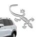 3D Gecko Car Sticker | Metal Wall Decor | Gecko Decal Badge Badge Decoration Car Accessories Calakono Silver