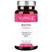 Biotin Hair Growth 10000 mcg - Hair Vitamins Biotin Supplements D and E Zinc Selenium - Contributes to Hair Growth Skin and Nail Care - 120 Capsules - Nutralie