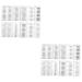 POPETPOP 20 Sheets Imitation Eco Eyebrow Sticker Eyebrow Trimming 4d 21.5X14cmx2pcs Blackx2pcs