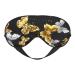 Gold White Butterflies Black print Unisex Sleeping Eye Mask Soft Blocking Eye Mask Adjustable Strap Sleeping Face mask